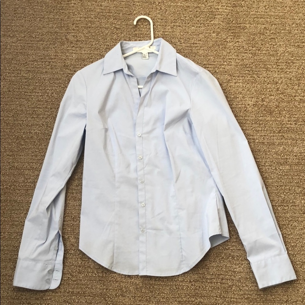 Women’s Sky Blue Button Down Shirt Size M